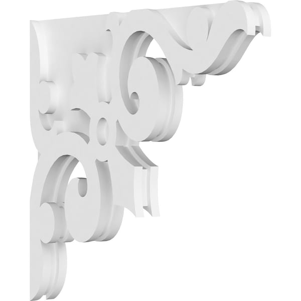 Ekena Millwork Whitman Architectural Grade PVC Corbel, 1 7/8"W X 16"D X 16"H CORP01X16X16WH - main
